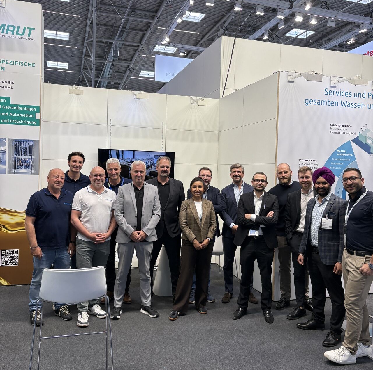 Cuatro empresas participantes, una sola presencia: juntos en la IFAT