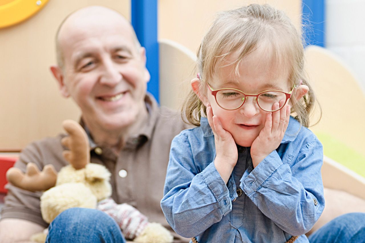 A child in treatment at the Pelikanhaus supported by FORUM